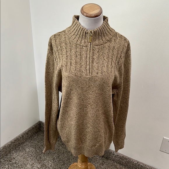 ⏰ NWT Karen Scott 1/4 Zip Mock Neck Sweater - Picture 1 of 6